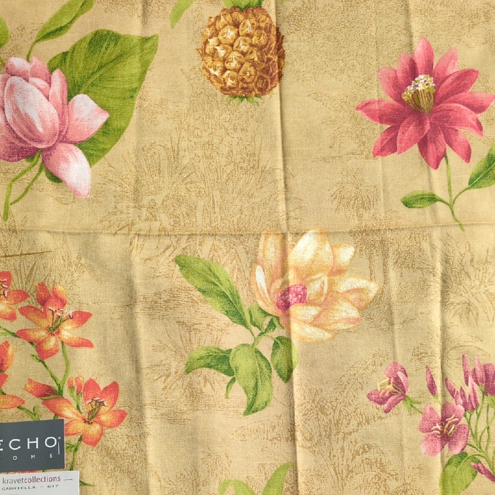 Echo Home Vibrant Floral Print Fabric